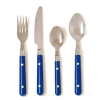 Casual Living 24 Pieces Flatware Set, Blue