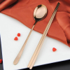 Kritne 304 Stainless Steel Spoon Chopsticks Set Korean Style Cutlery Christmas Gift, Chopsticks, Korean Cutlery