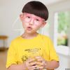 Drinking Straws Glasses Plastic 5Pcs Fun Glasses Straw Covers Cap Reusable Straws for Kids Glasses Straws Drinking Adult Party Fun Straws for Eye Glas