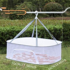 1pc Drying Rack 1-3 Layers Folding Fish Mesh; Non-Toxic Polyester Fiber Netting; Hanging Drying Fish Net; For Shrimp Fish Fruit Vegetables Herb; With (size: 1 Layer 50*70cm)