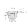 1pc Frying Strainer Basket Frying Net Hedge Noodle Spoon Frying Net Frying Basket Frying Leak Net French Fries Kitchen Foldable