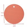 1pc/4pcs Random Honeycomb Shaped Mat; 6.7inch; Non-slip Dining Table Mat; Insulated Kitchen Mat